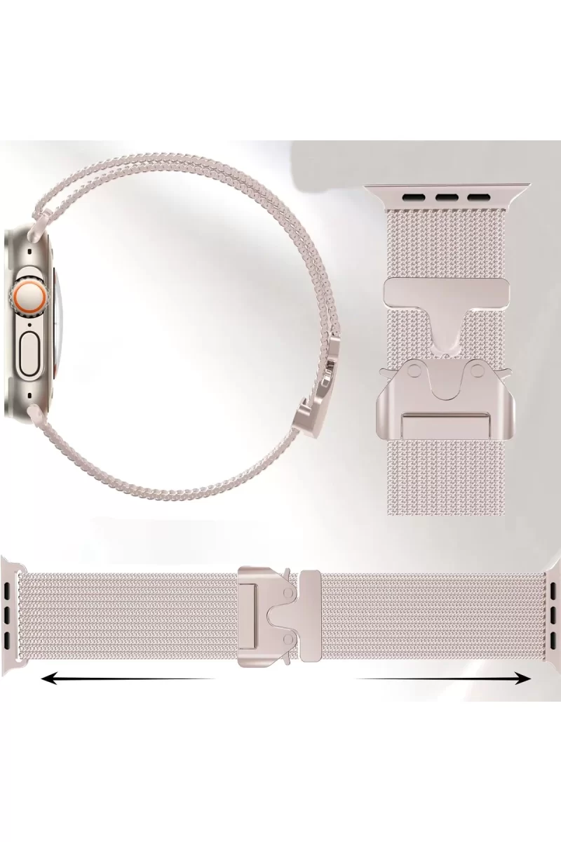 Newface Apple Watch 42mm Milano Metal Kordon - Desert