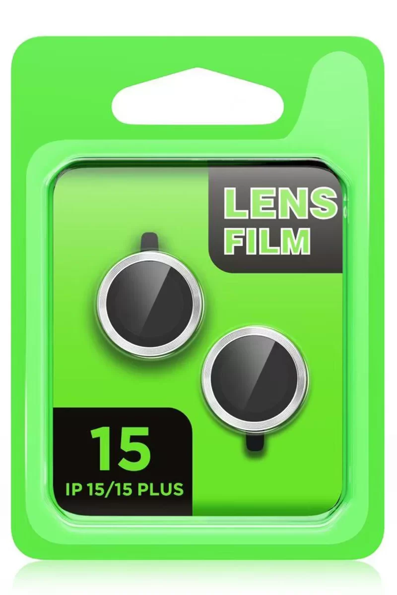 Newface Apple iPhone 15 Plus Raze Metal Kamera Lens - Sarı