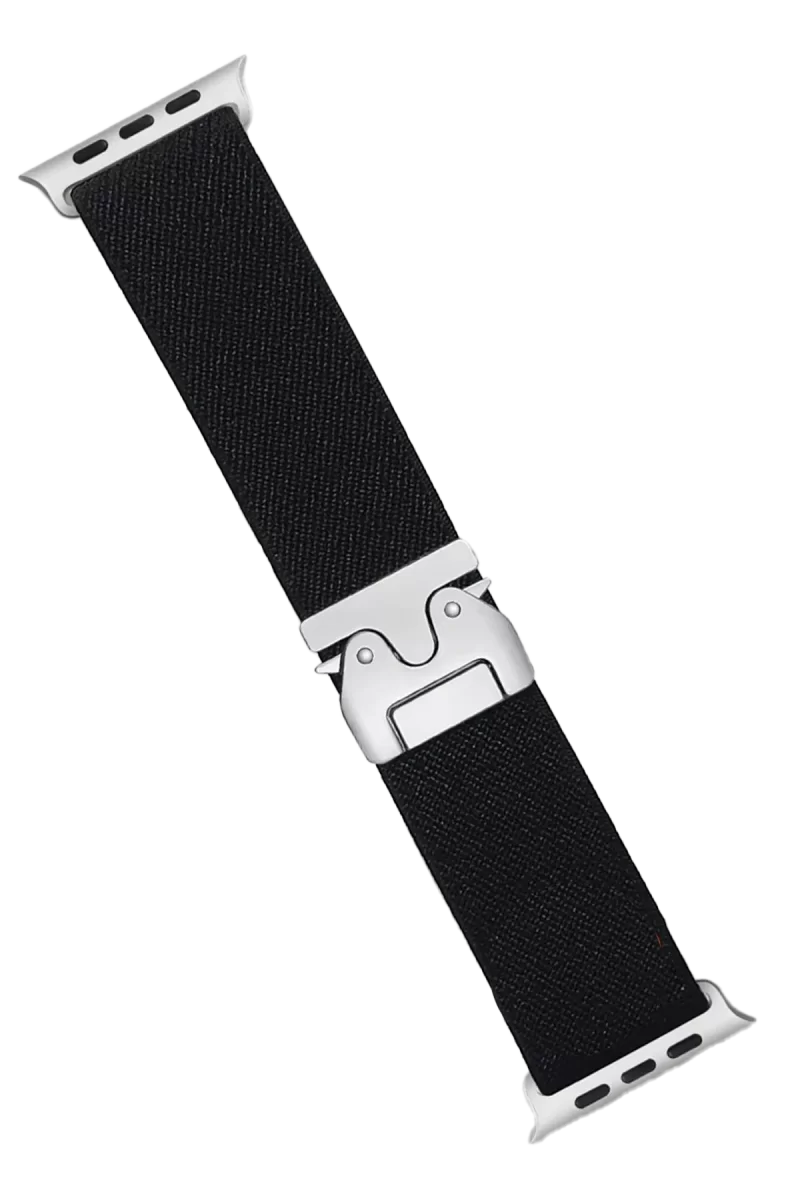 Newface Apple Watch 42mm Forest Kumaş Kordon - Siyah