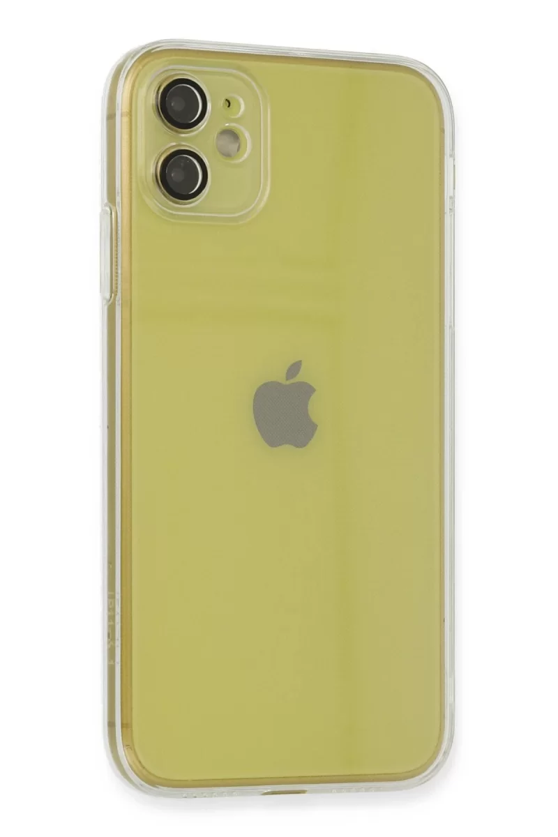 Newface Apple iPhone 12 Kılıf Fly Lens Silikon - Şeffaf