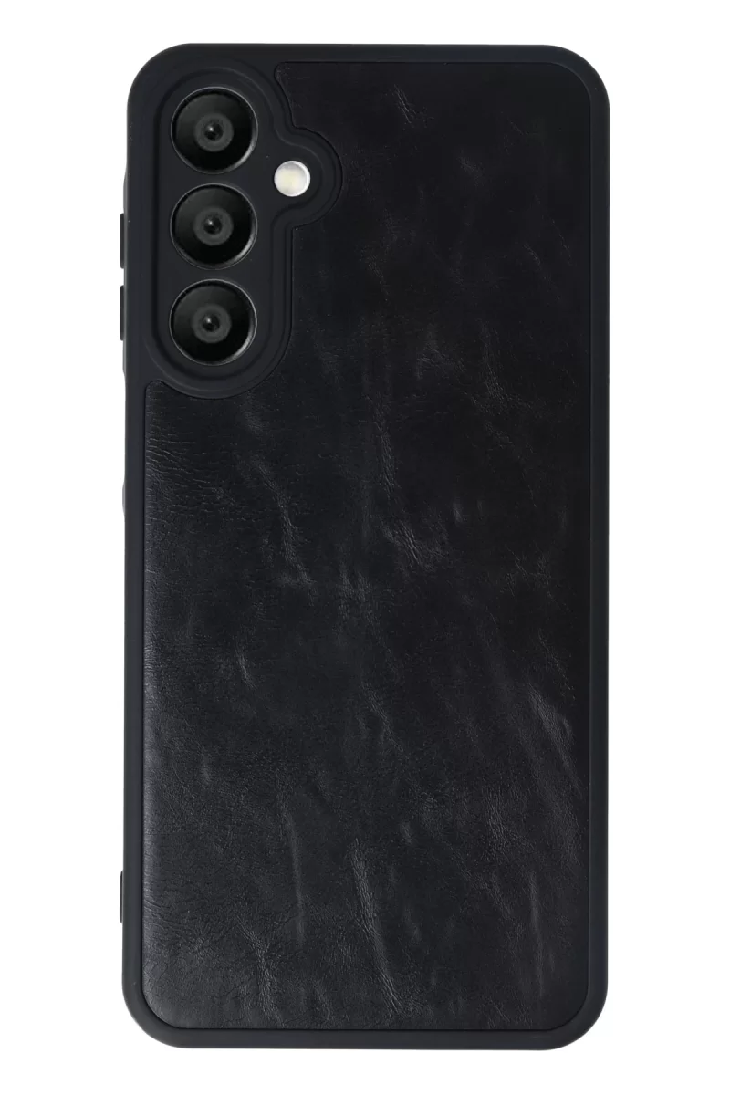 Newface Samsung Galaxy A16 5G Kılıf Aras Deri Kapak - Siyah