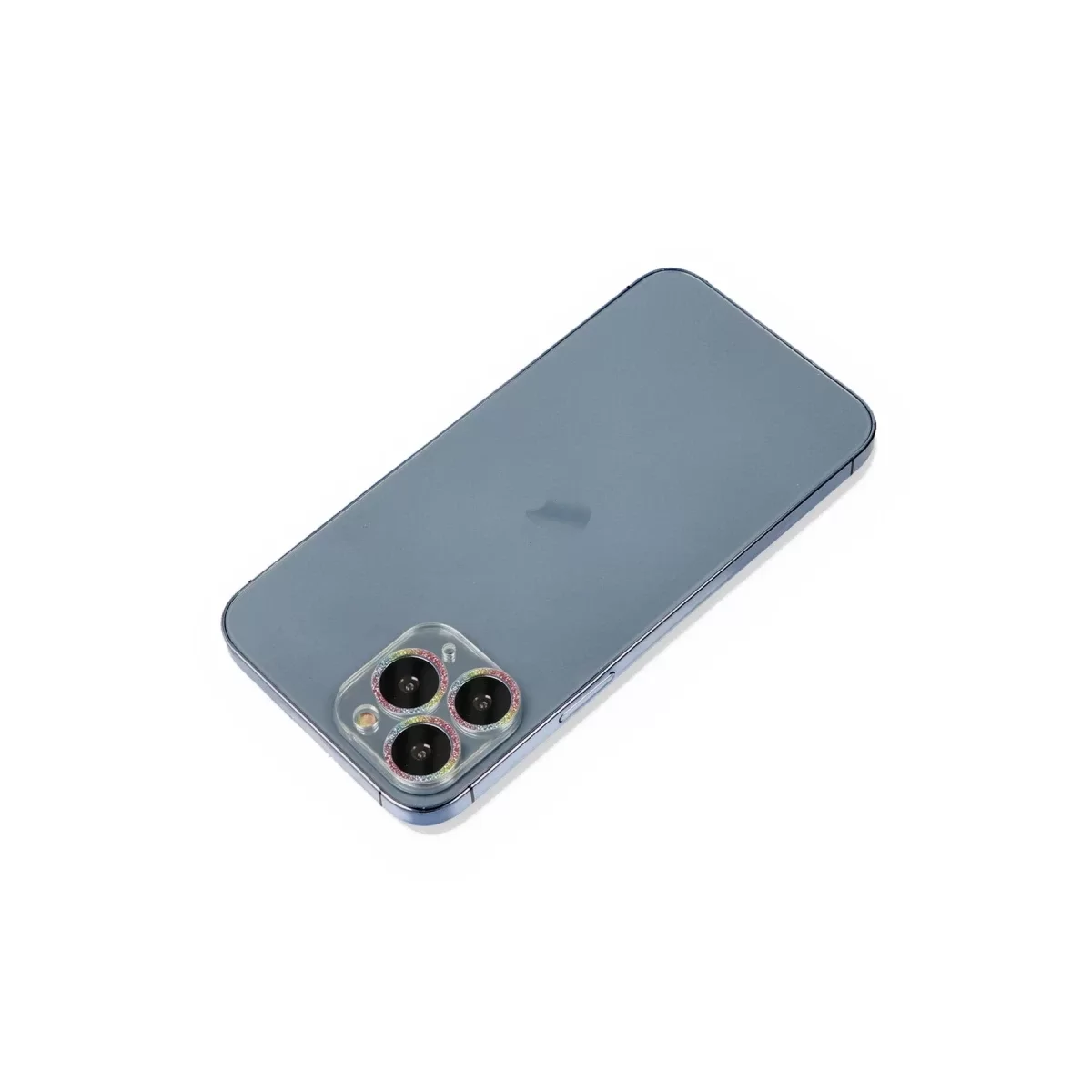 Newface Apple iPhone 11 Pro Max Shine Kamera Lens Koruma Cam - Rainbow