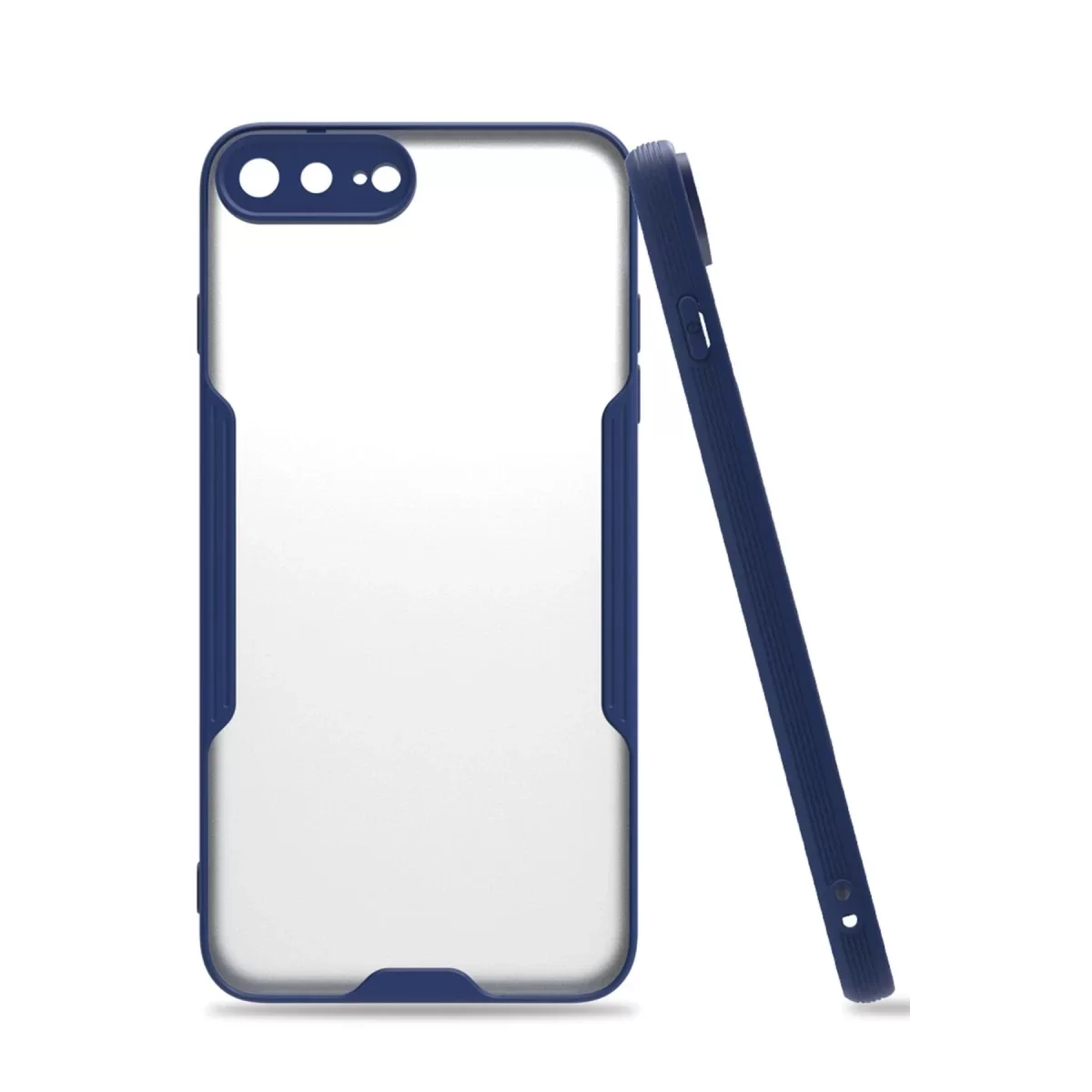 Newface Apple iPhone 7 Plus Kılıf Platin Silikon - Lacivert