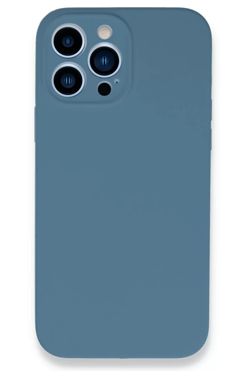 Newface Apple iPhone 13 Pro Max Kılıf Lansman Legant Silikon - Açık Mavi
