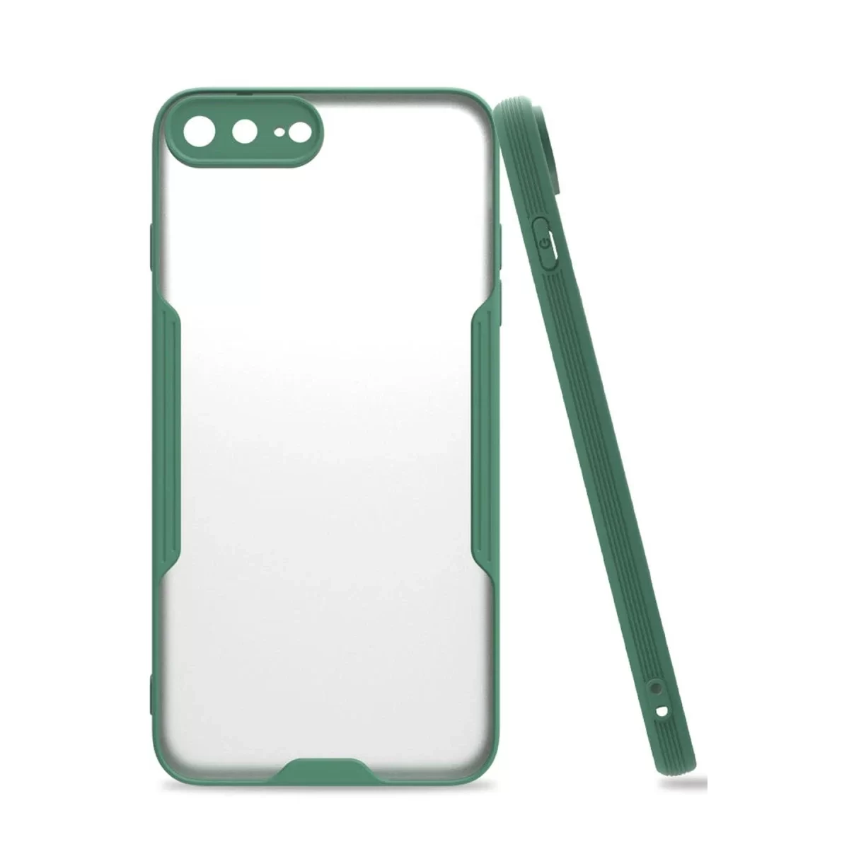 Newface Apple iPhone 7 Plus Kılıf Platin Silikon - Yeşil
