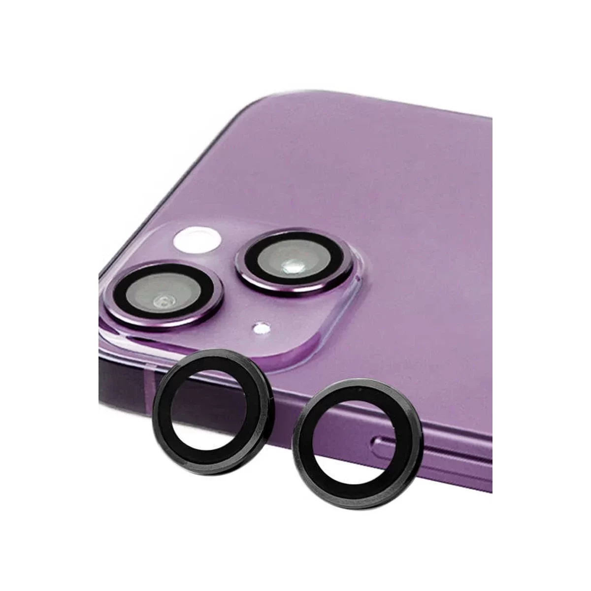 Newface Apple iPhone 14 Plus Raze Metal Kamera Lens - Siyah
