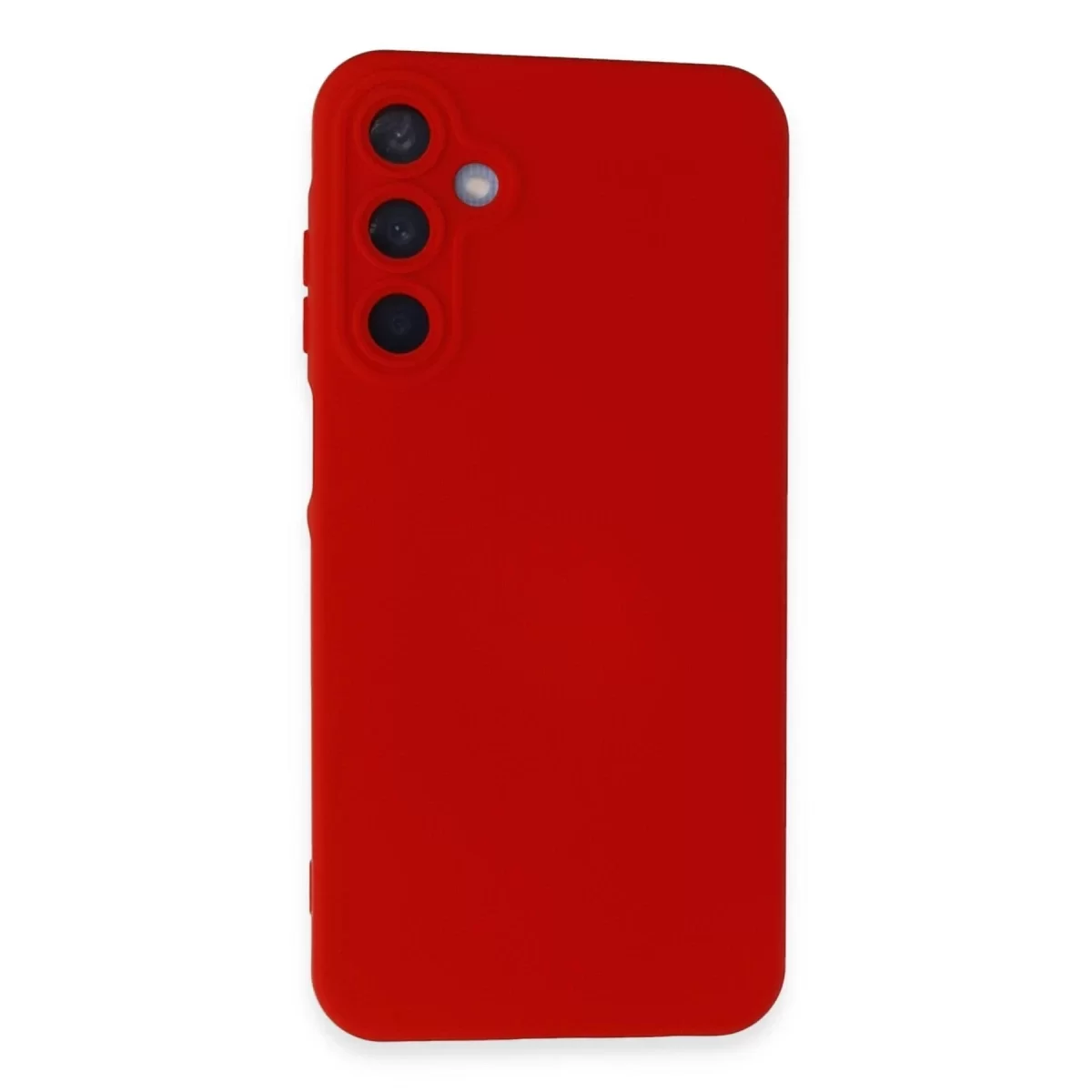 Newface Samsung Galaxy A55 5G Kılıf Nano içi Kadife Silikon - Kırmızı