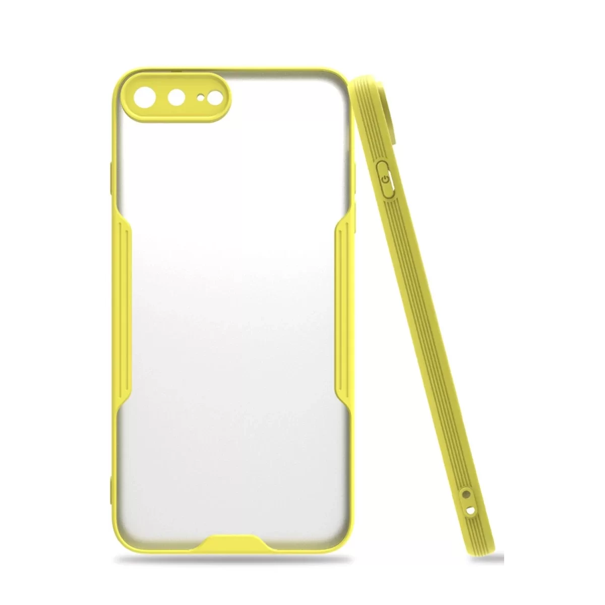 Newface Apple iPhone 7 Plus Kılıf Platin Silikon - Sarı
