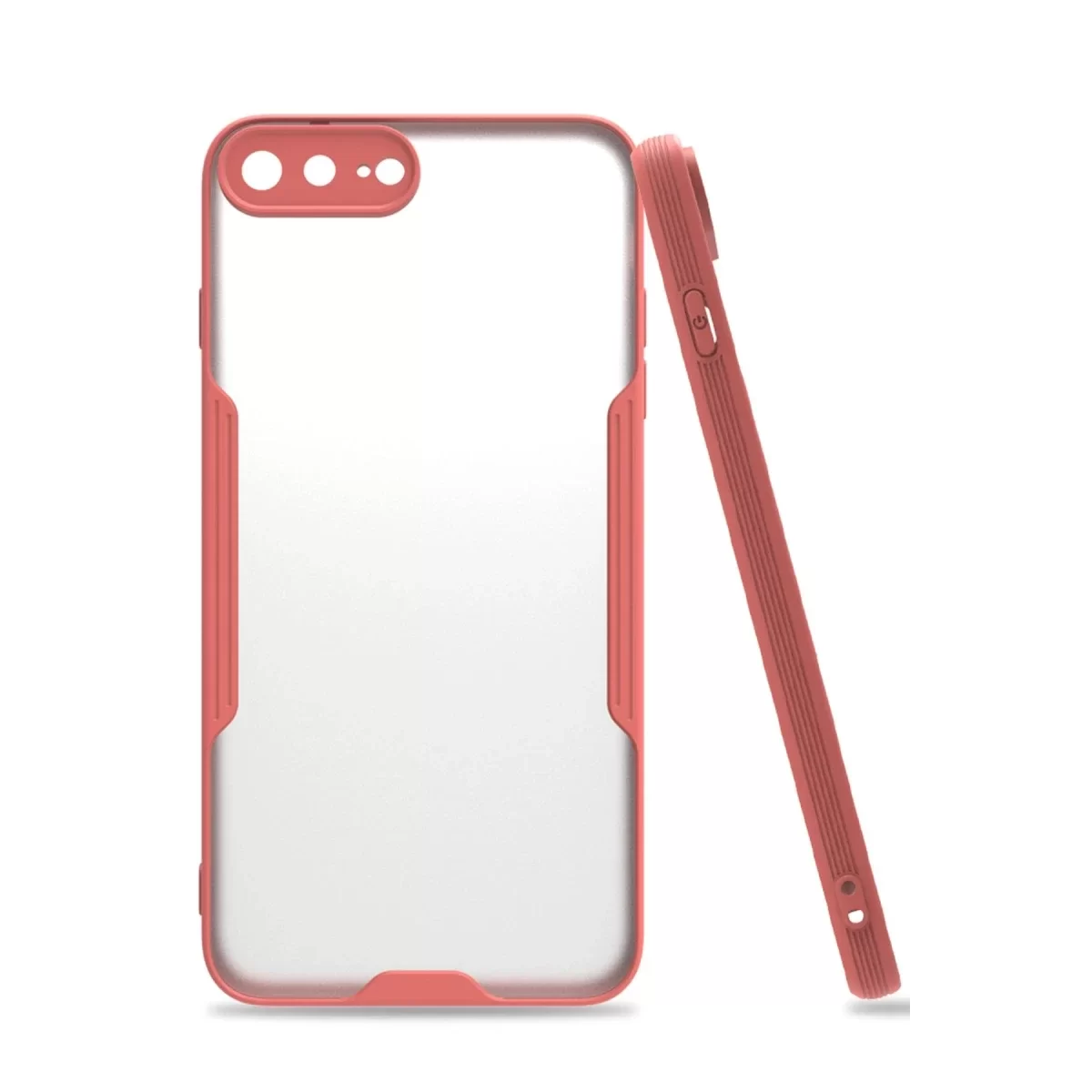 Newface Apple iPhone 7 Plus Kılıf Platin Silikon - Pembe