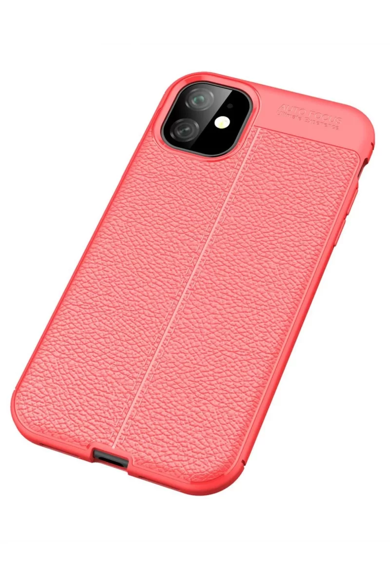Newface Apple iPhone 11 Kılıf Auto Focus Kapak - Kırmızı