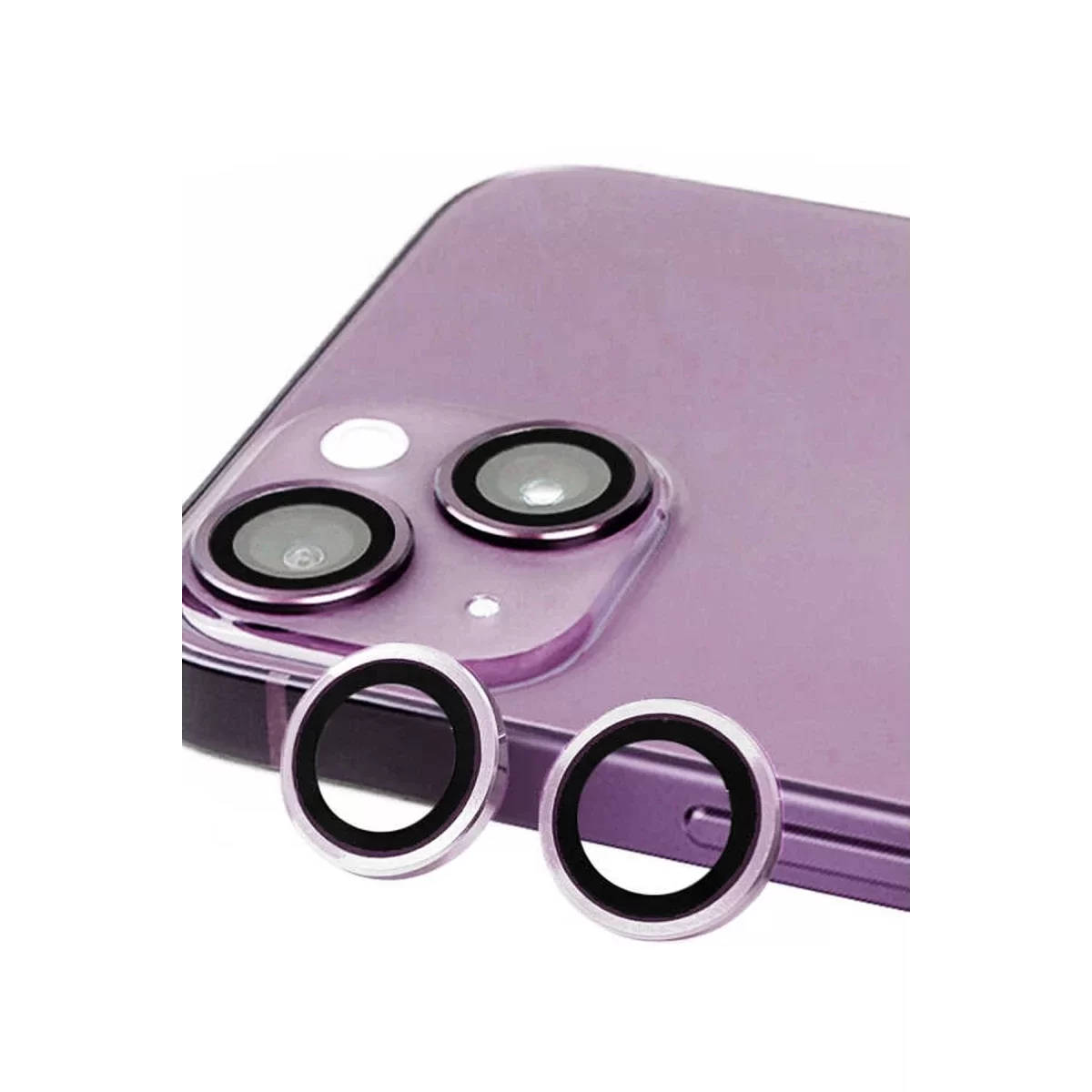 Newface Apple iPhone 14 Plus Raze Metal Kamera Lens - Mor