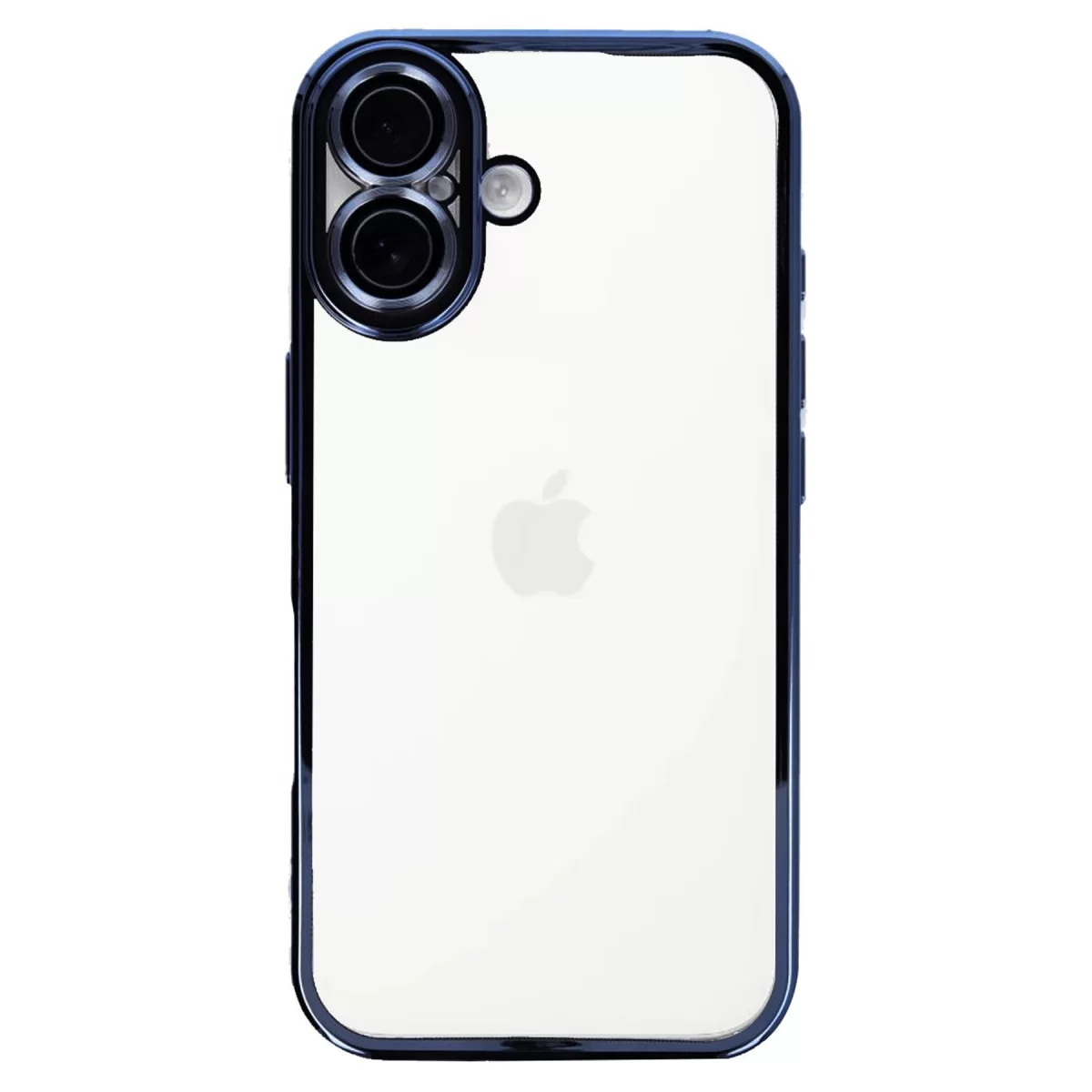 Newface Apple iPhone 16 Kılıf Razer Lensli Silikon - Açık Mavi