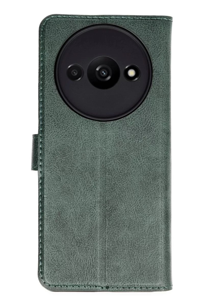 Newface Xiaomi Redmi A3 4G Kılıf Trend S Plus Kapaklı Kılıf - Yeşil