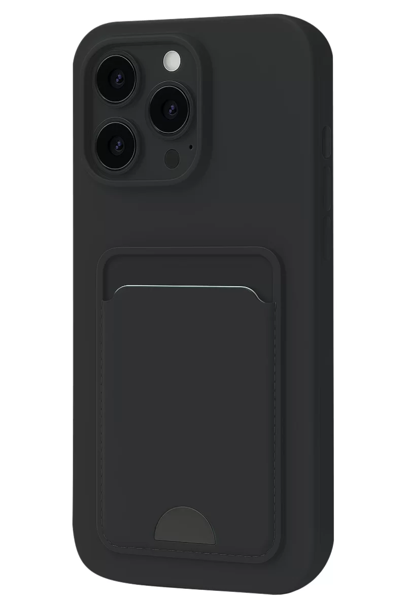 Newface Apple iPhone 16 Pro Kılıf Kelvin Kartvizitli Silikon - Siyah