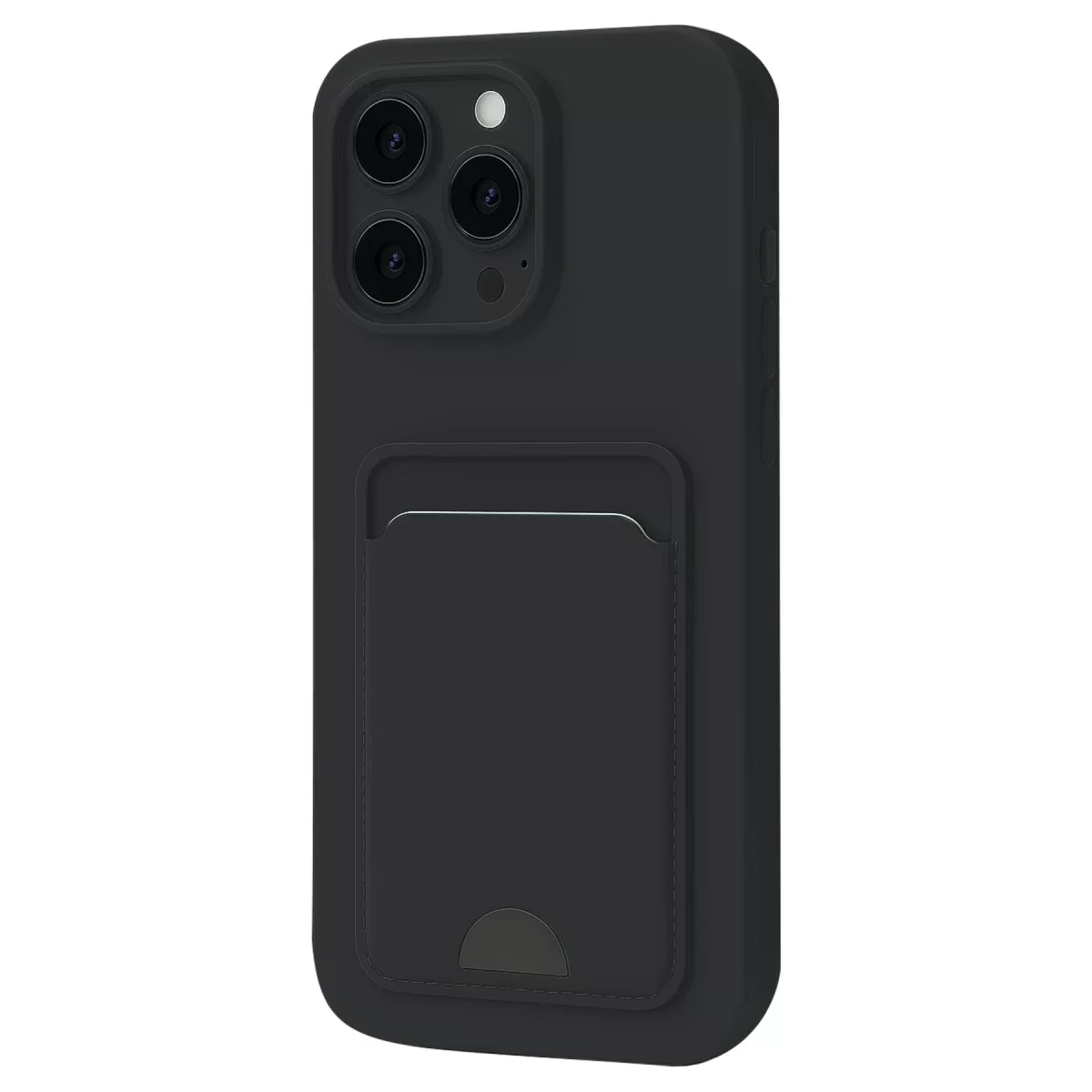Newface Apple iPhone 16 Pro Kılıf Kelvin Kartvizitli Silikon - Siyah