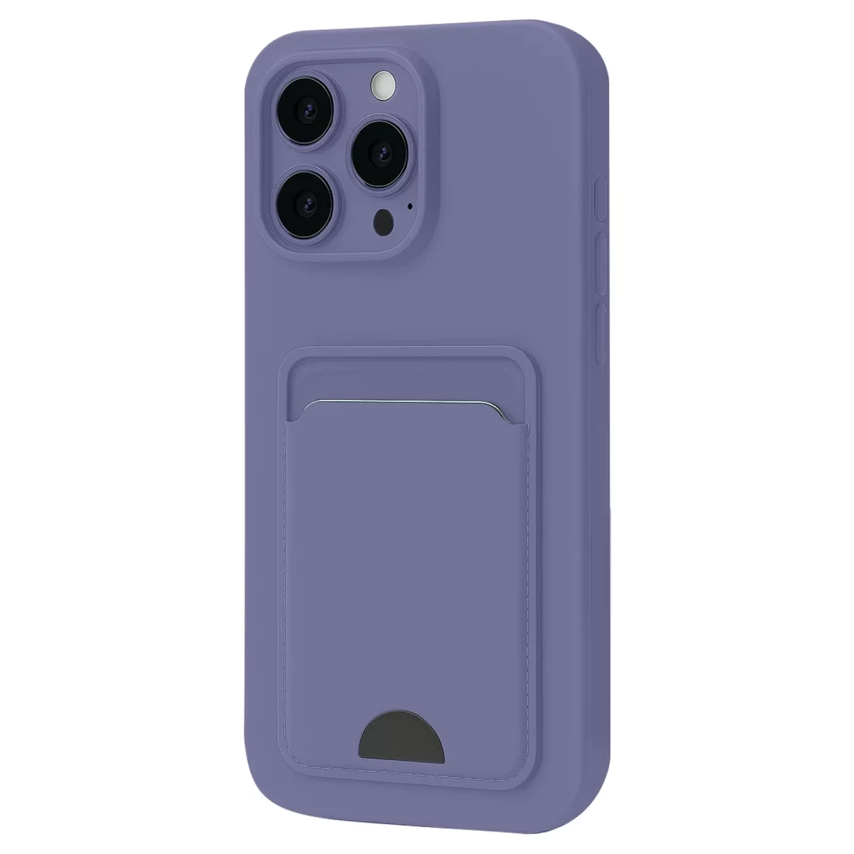 Newface Apple iPhone 16 Pro Kılıf Kelvin Kartvizitli Silikon - Lila