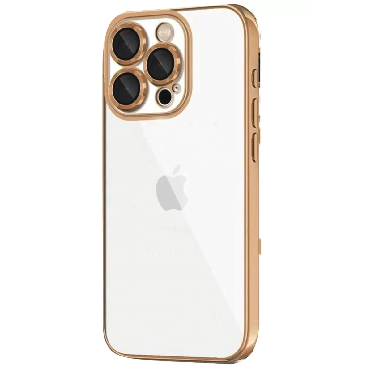 Newface Apple iPhone 16 Pro Kılıf Razer Lensli Silikon - Desert