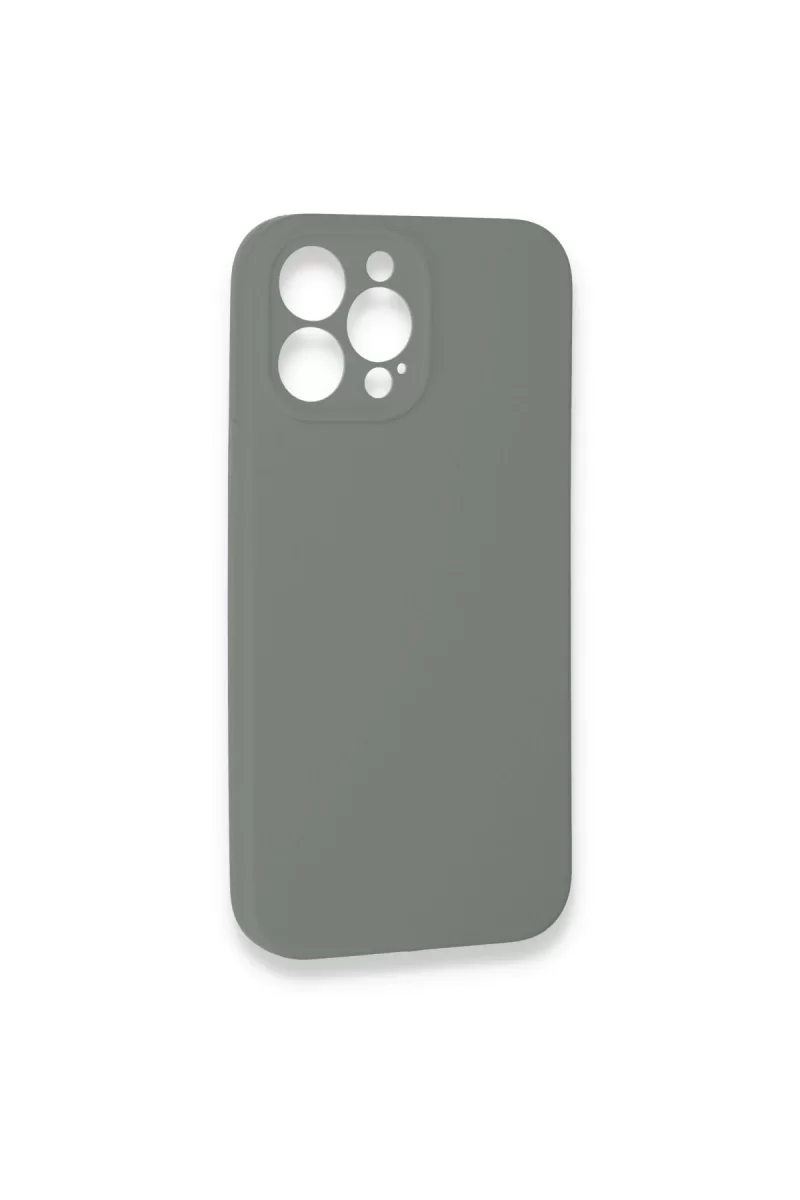 Newface Apple iPhone 13 Pro Max Kılıf Lansman Legant Silikon - Gri