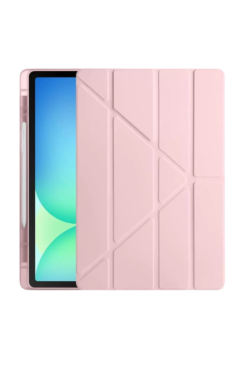 Newface Apple iPad Pro 11 (2024) Kılıf Kalemlikli Hugo Tablet Kılıfı - Rose Gold