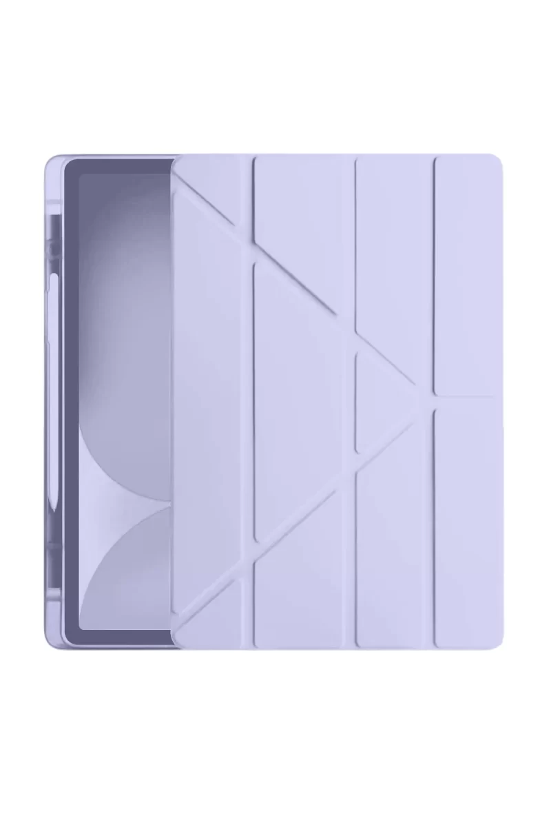Newface Apple iPad Pro 11 (2024) Kılıf Kalemlikli Hugo Tablet Kılıfı - Lila