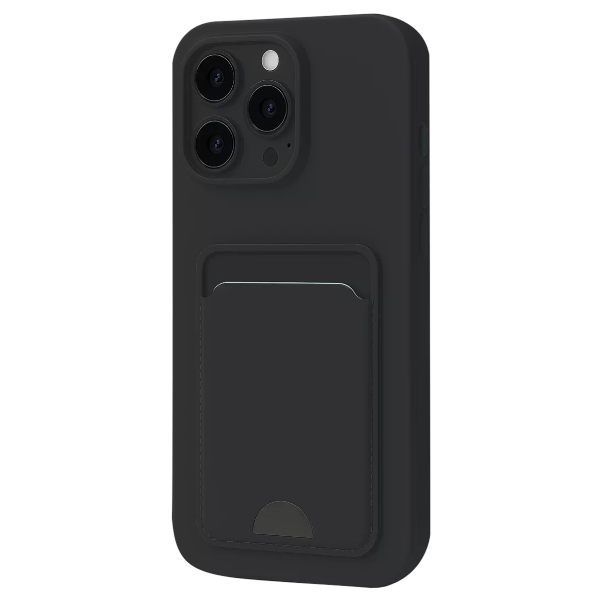 Newface Apple iPhone 16 Pro Max Kılıf Kelvin Kartvizitli Silikon - Siyah