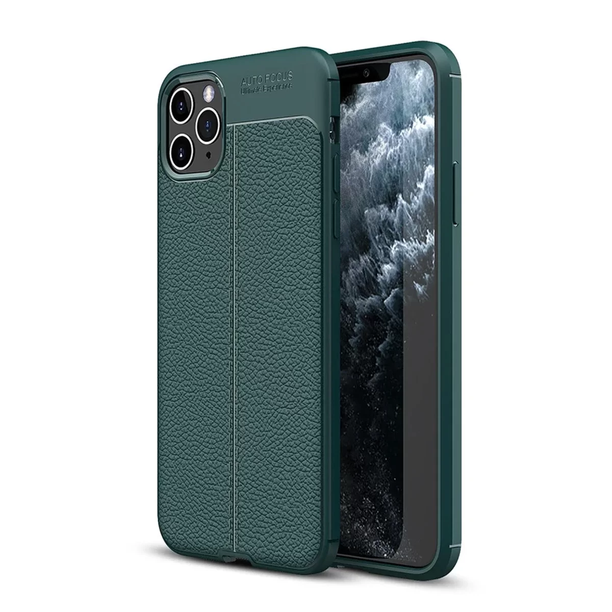 Newface Apple iPhone 11 Pro Kılıf Auto Focus Kapak - Yeşil