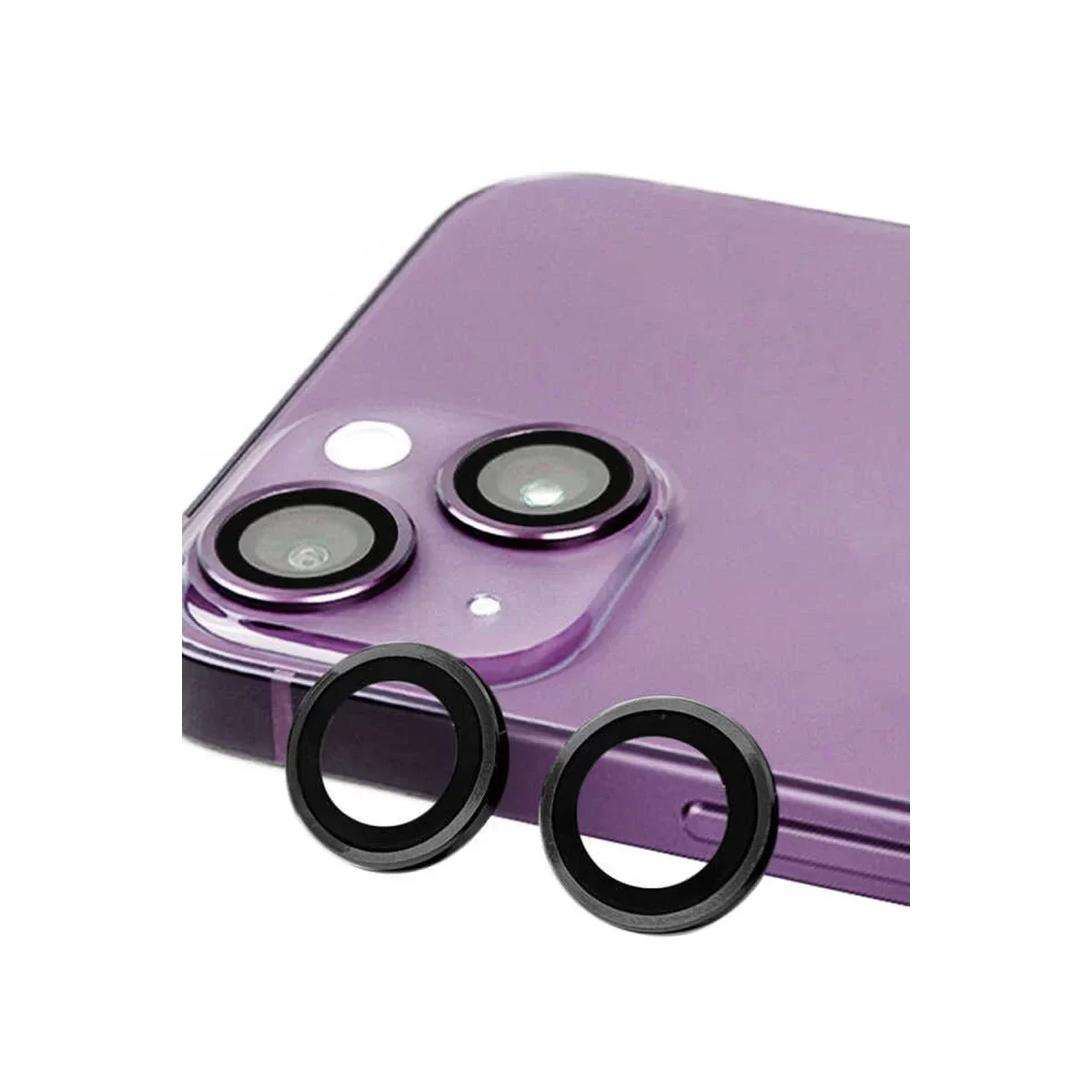 Newface Apple iPhone 13 Mini Raze Metal Kamera Lens - Siyah