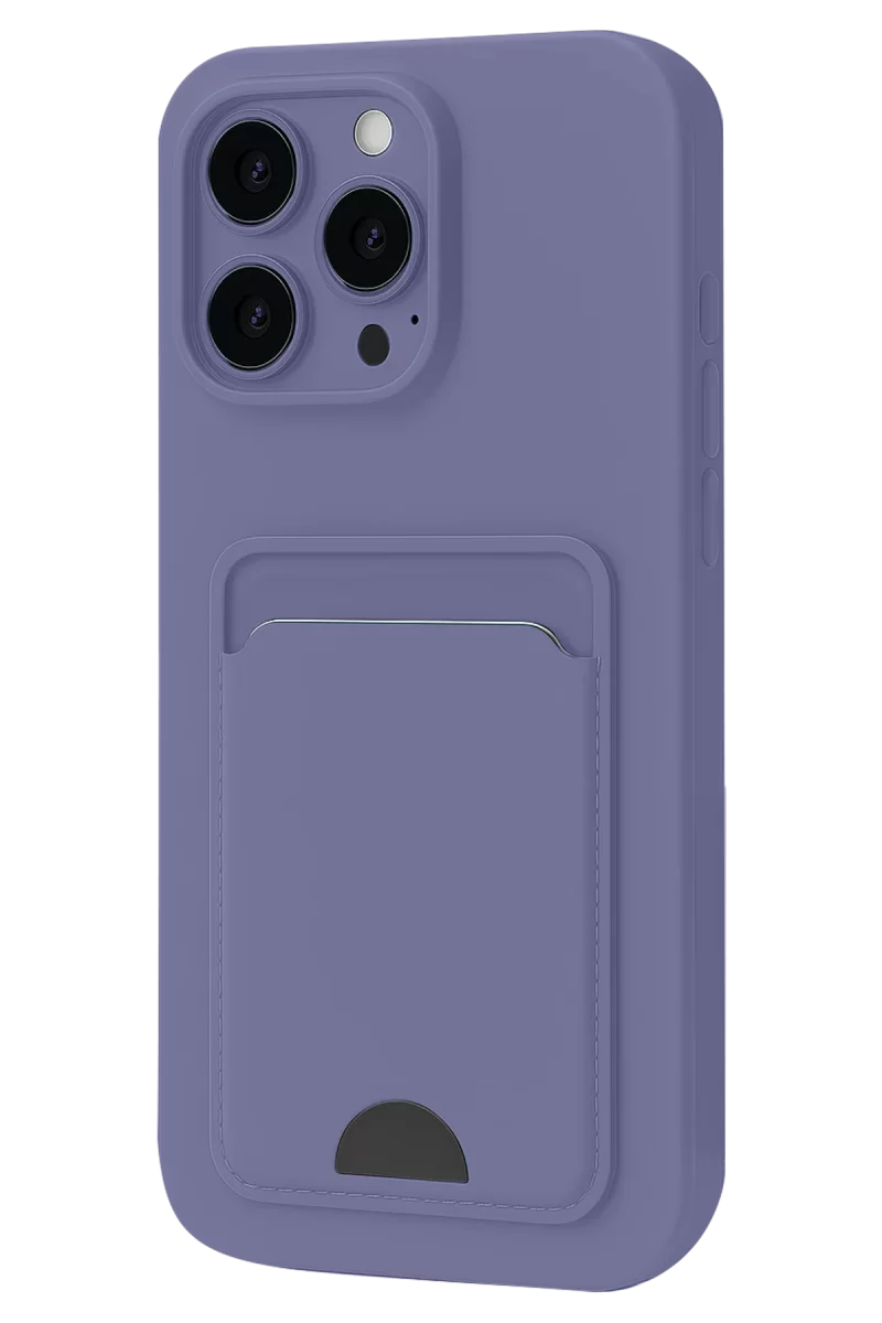 Newface Apple iPhone 16 Pro Max Kılıf Kelvin Kartvizitli Silikon - Lila