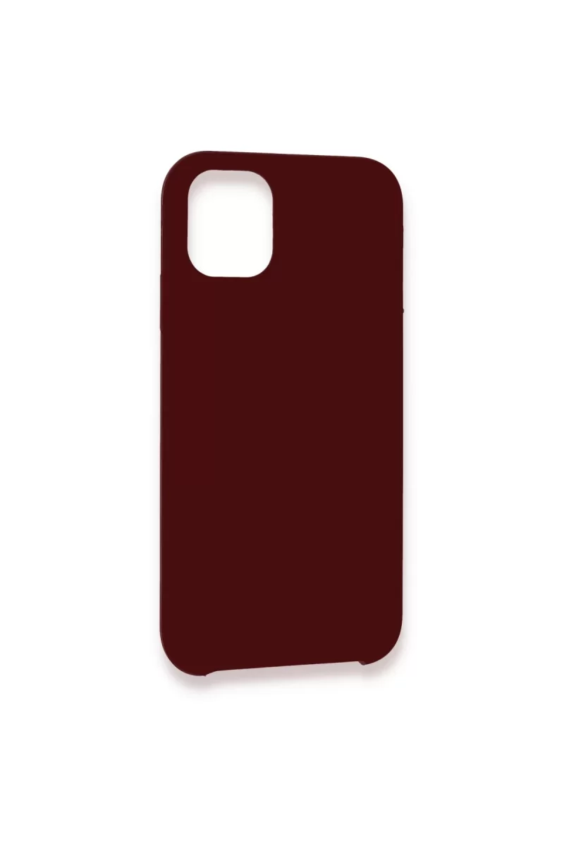 Newface Apple iPhone 12 Kılıf Lansman Legant Silikon - Bordo