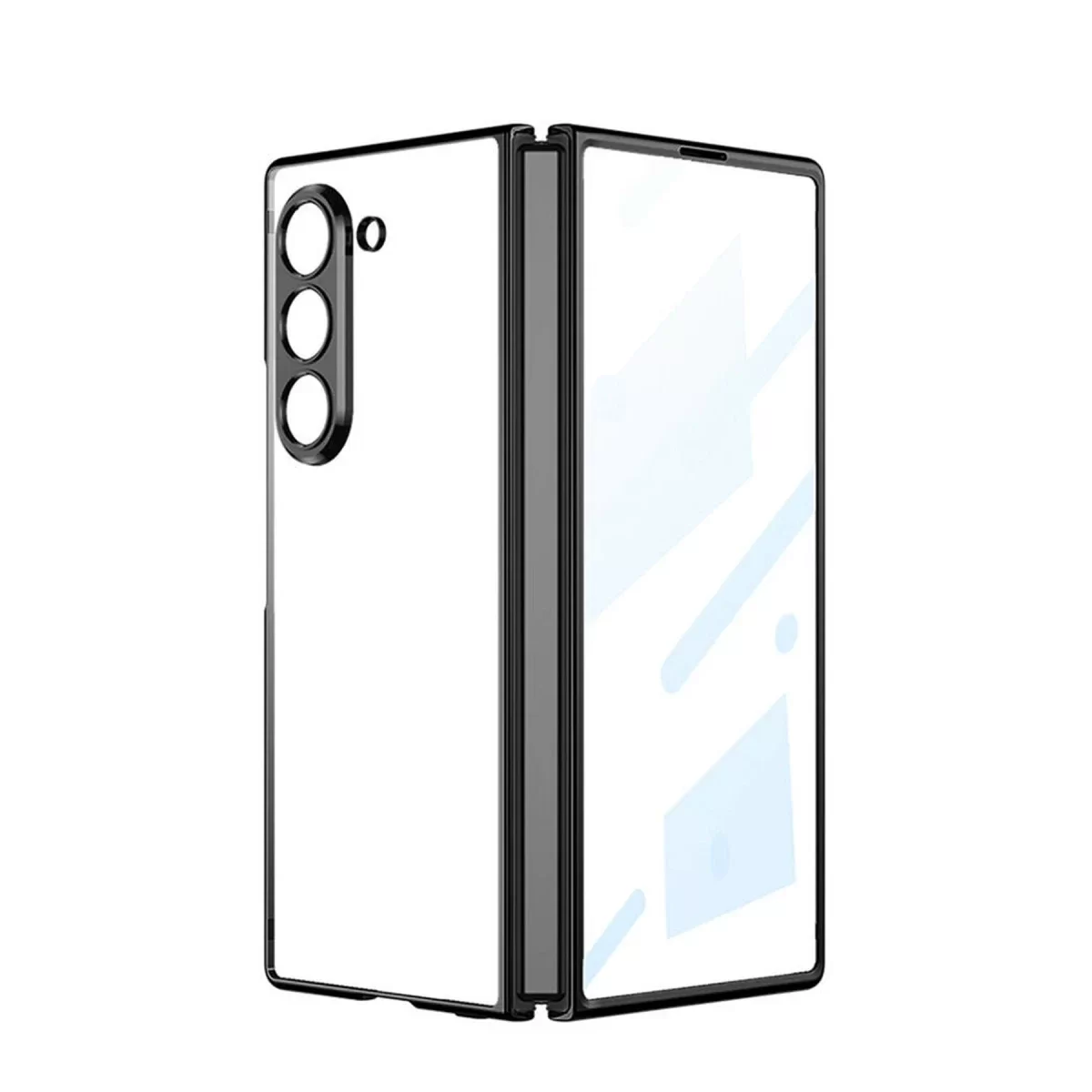 Newface Samsung Galaxy Z Fold 5 Kılıf Fold Element Kapak - Siyah