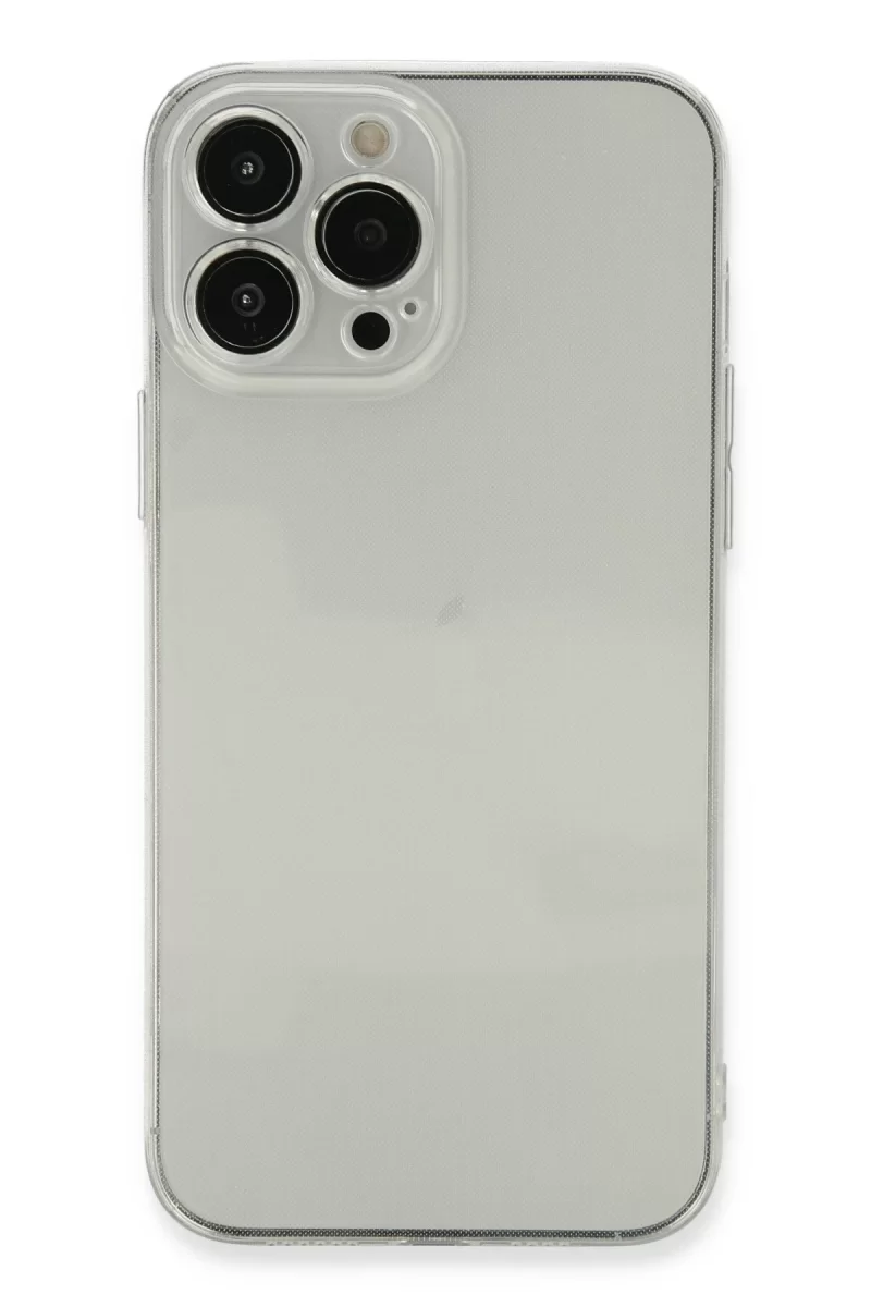 Newface Apple iPhone 13 Pro Kılıf Fly Lens Silikon - Şeffaf