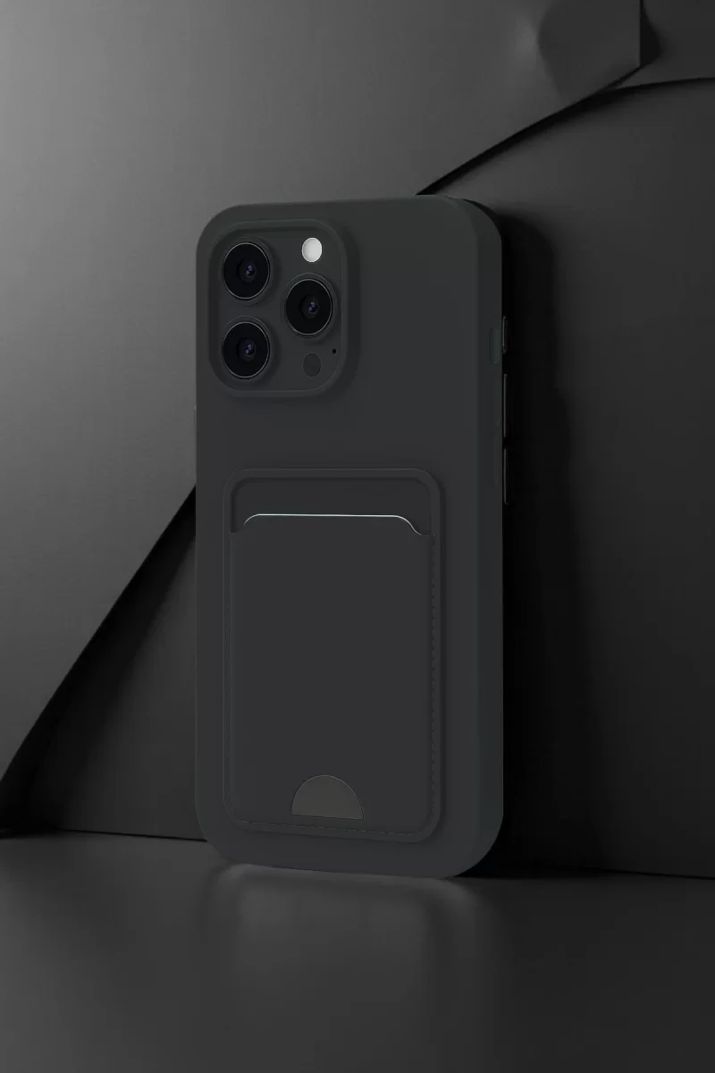Newface Apple iPhone 16 Plus Kılıf Kelvin Kartvizitli Silikon - Lacivert