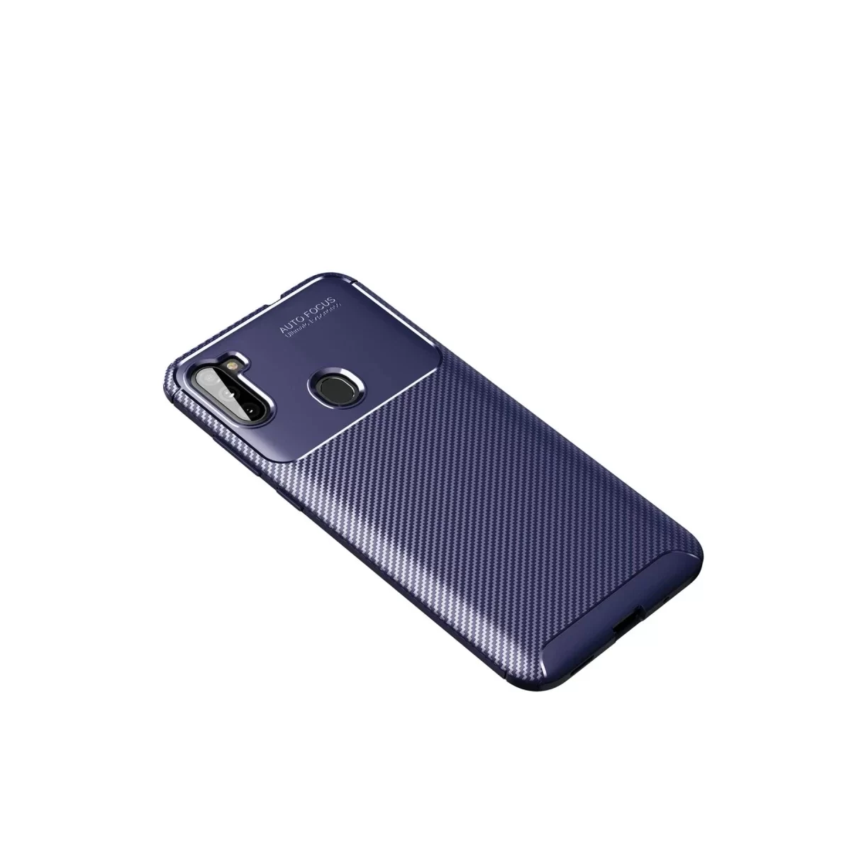 Newface Samsung Galaxy A11 Kılıf Auto Focus Karbon Kapak - Lacivert