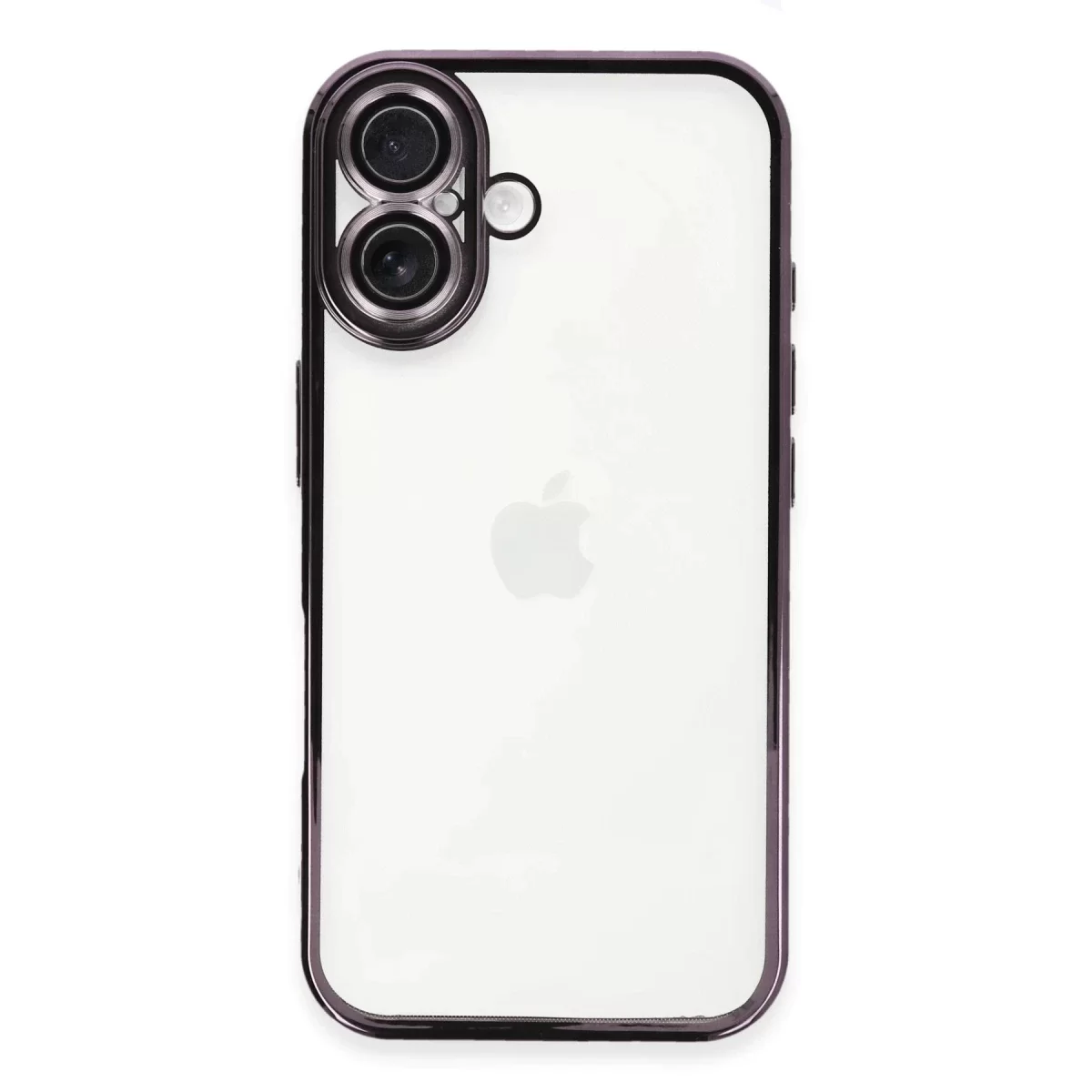 Newface Apple iPhone 16 Plus Kılıf Razer Lensli Silikon - Mor