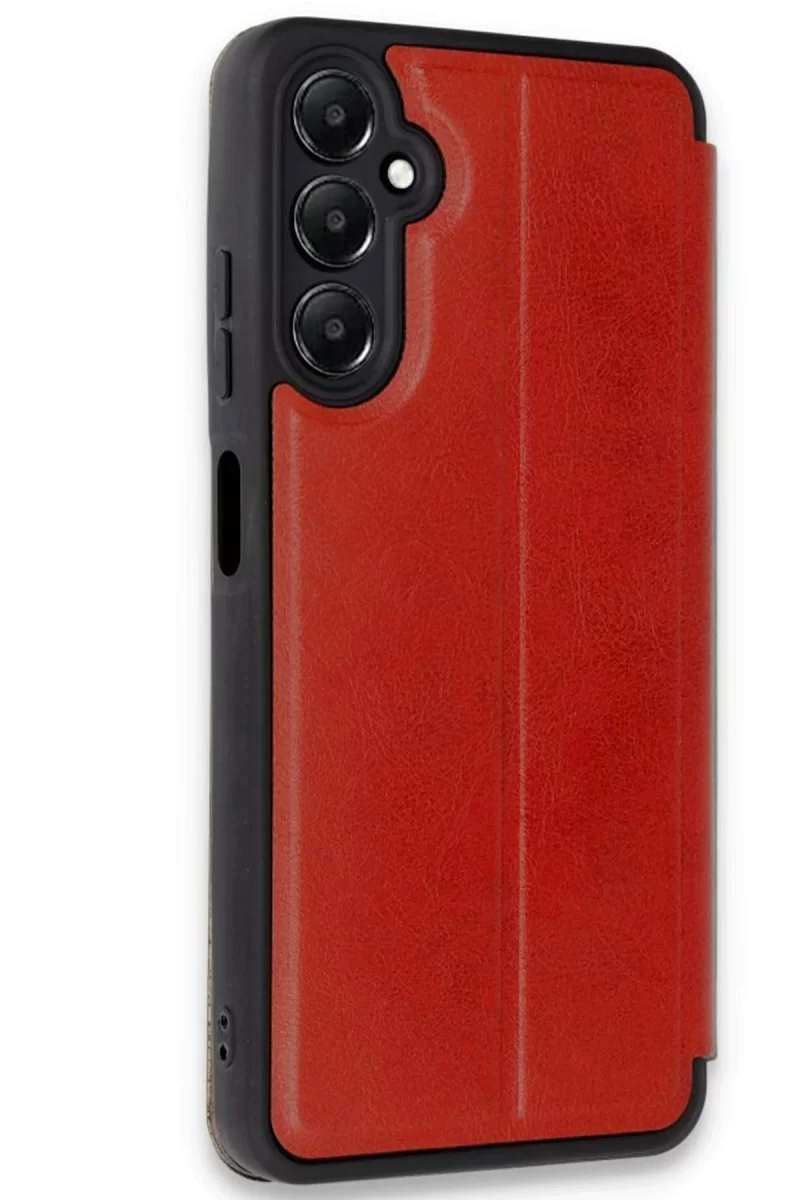 Newface Samsung Galaxy A16 5G Kılıf Flip Cover - Kırmızı