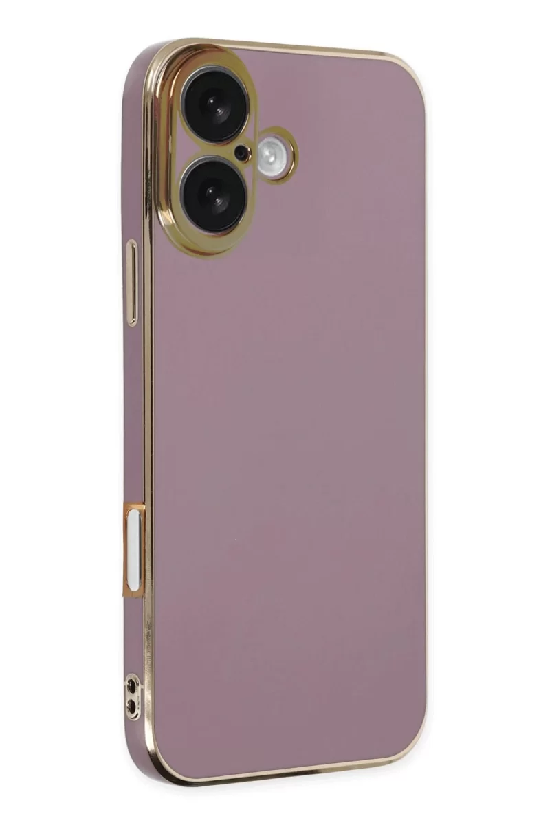 Newface Apple iPhone 16 Kılıf Volet Silikon - Mor