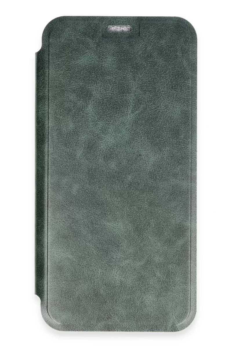 Newface Apple iPhone 16 Kılıf Flip Cover - Koyu Yeşil