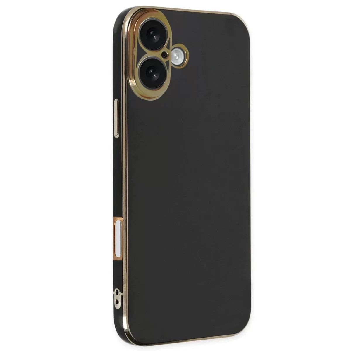 Newface Apple iPhone 16 Kılıf Volet Silikon - Siyah