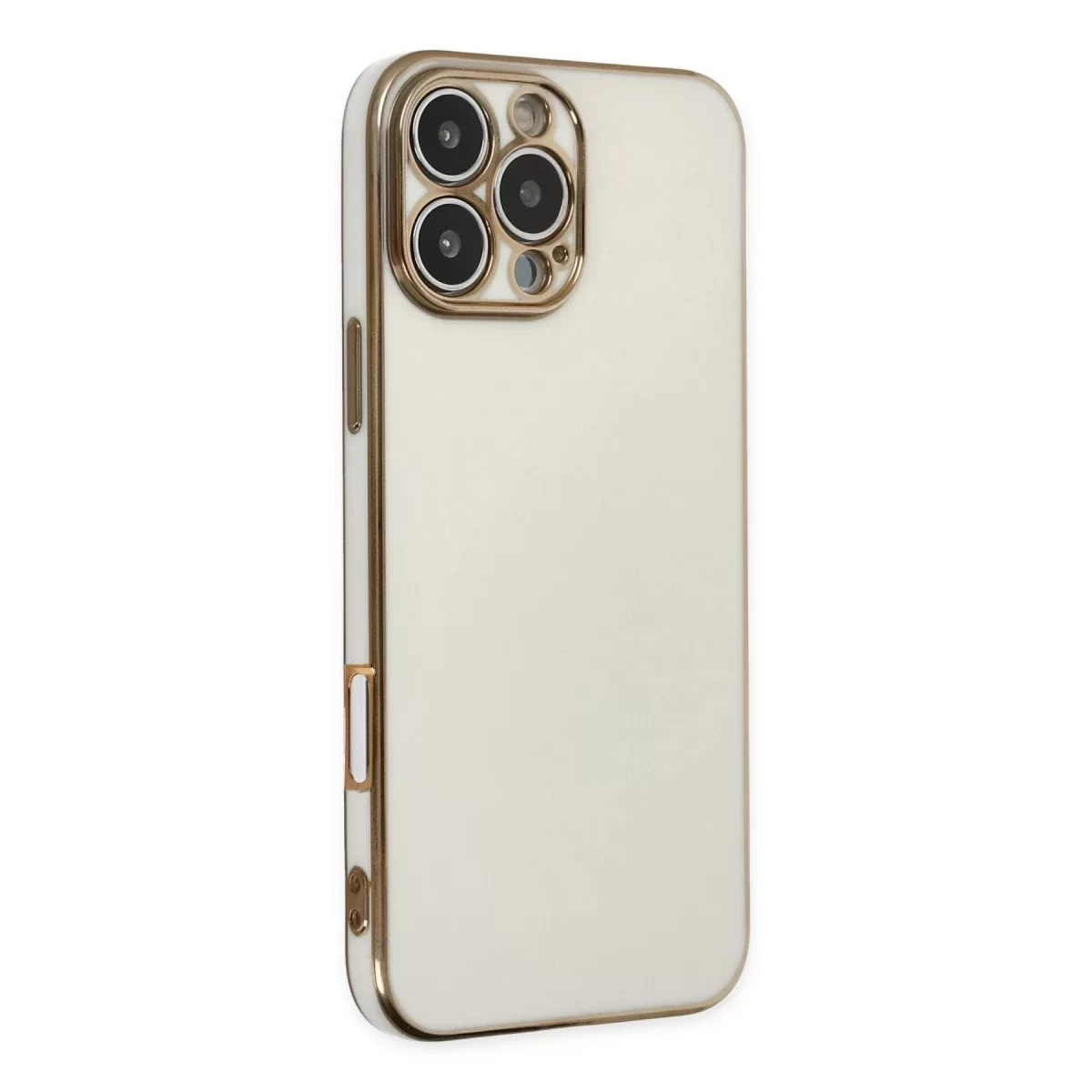 Newface Apple iPhone 16 Pro Kılıf Volet Silikon - Beyaz