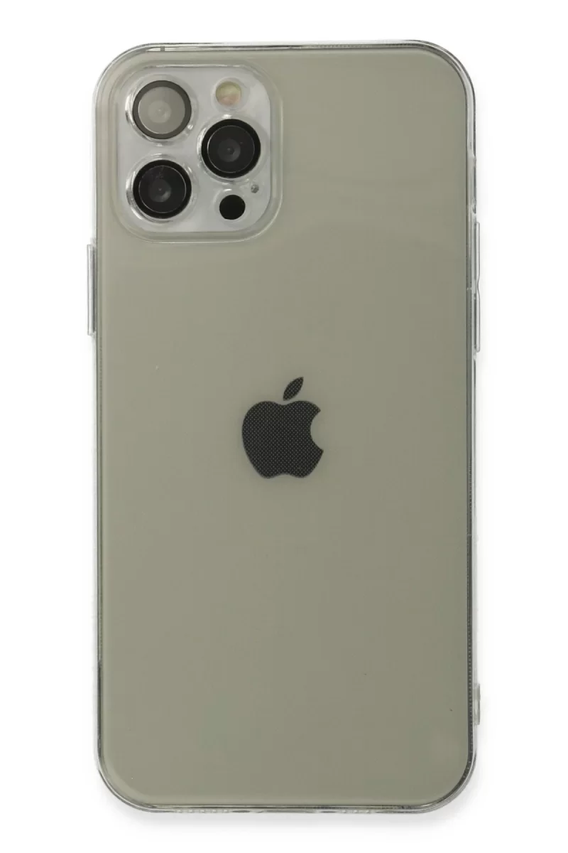 Newface Apple iPhone 12 Pro Max Kılıf Fly Lens Silikon - Şeffaf
