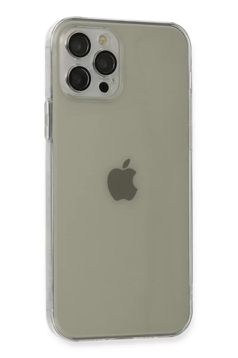 Newface Apple iPhone 12 Pro Max Kılıf Fly Lens Silikon - Şeffaf