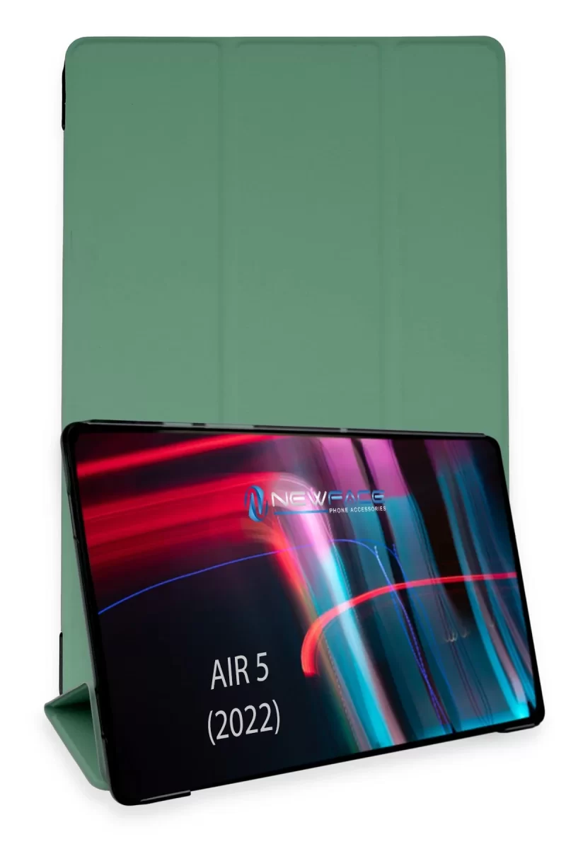 Newface Apple iPad Air 5 (2022) Kılıf Tablet Smart Kılıf - Koyu Yeşil