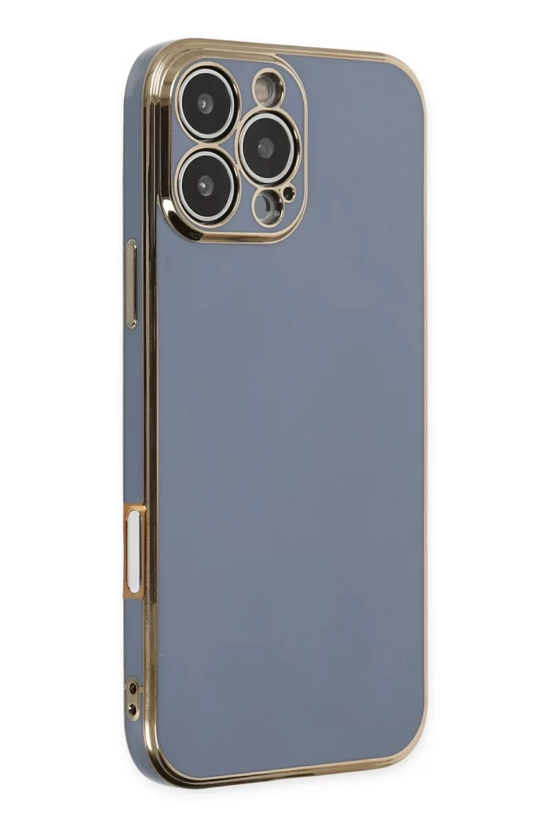 Newface Apple iPhone 16 Pro Kılıf Volet Silikon - Mavi