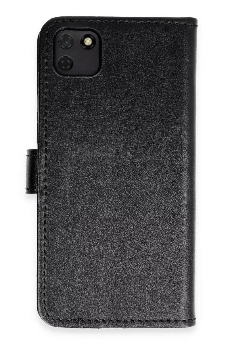 Newface Huawei Y5P Kılıf Trend S Plus Kapaklı Kılıf - Siyah