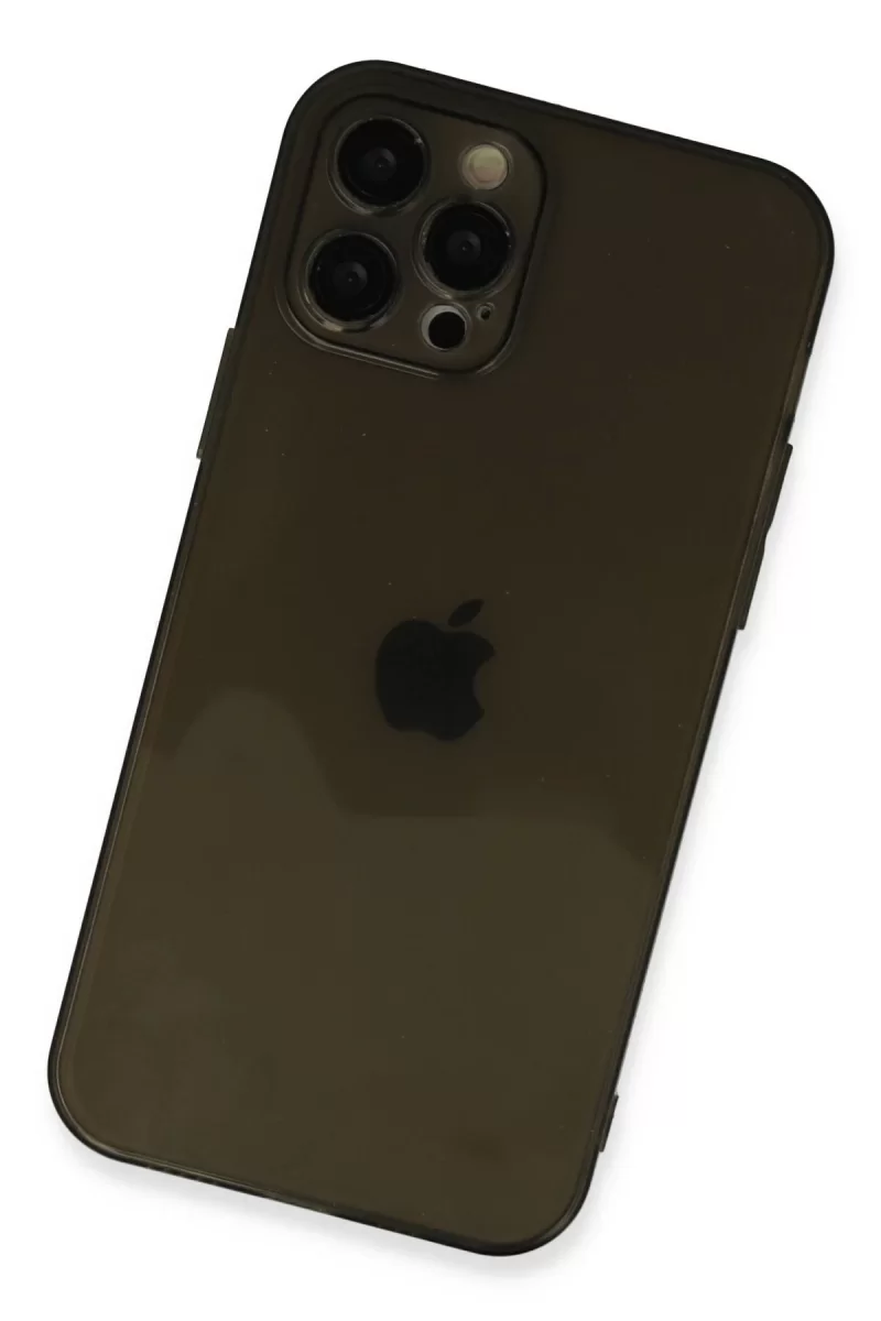 Newface Apple iPhone 12 Pro Max Kılıf Fly Lens Silikon - Siyah