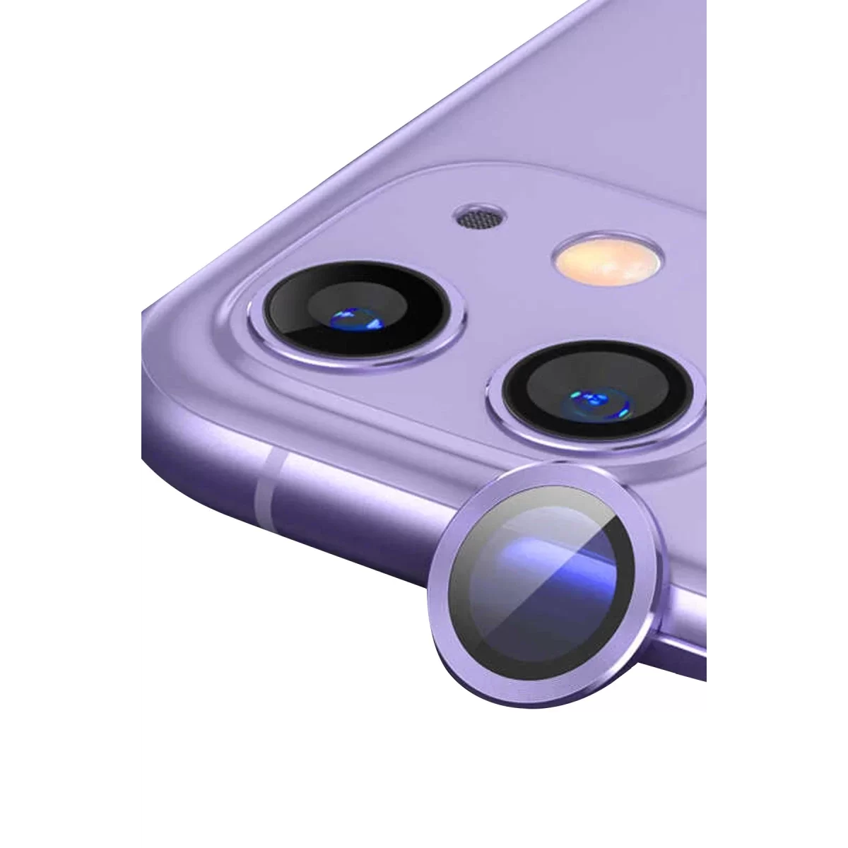 Newface Apple iPhone 11 Raze Metal Kamera Lens - Mor