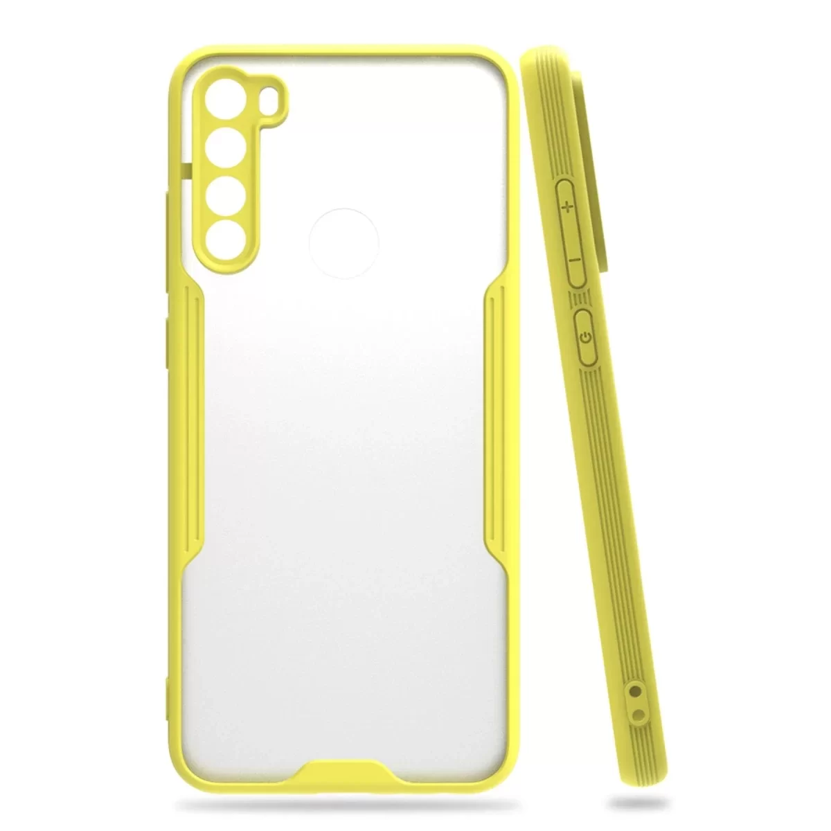 Newface Xiaomi Redmi Note 8 Kılıf Platin Silikon - Sarı