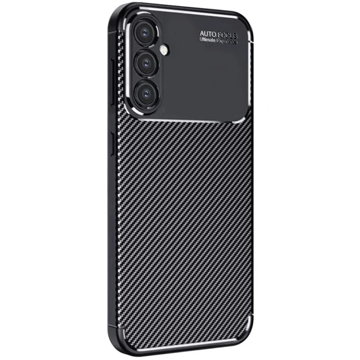 Newface Samsung Galaxy A16 5G Kılıf Auto Focus Karbon Kapak - Siyah
