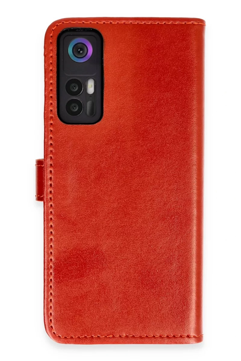 Newface TCL 30 Kılıf Trend S Plus Kapaklı Kılıf - Kırmızı
