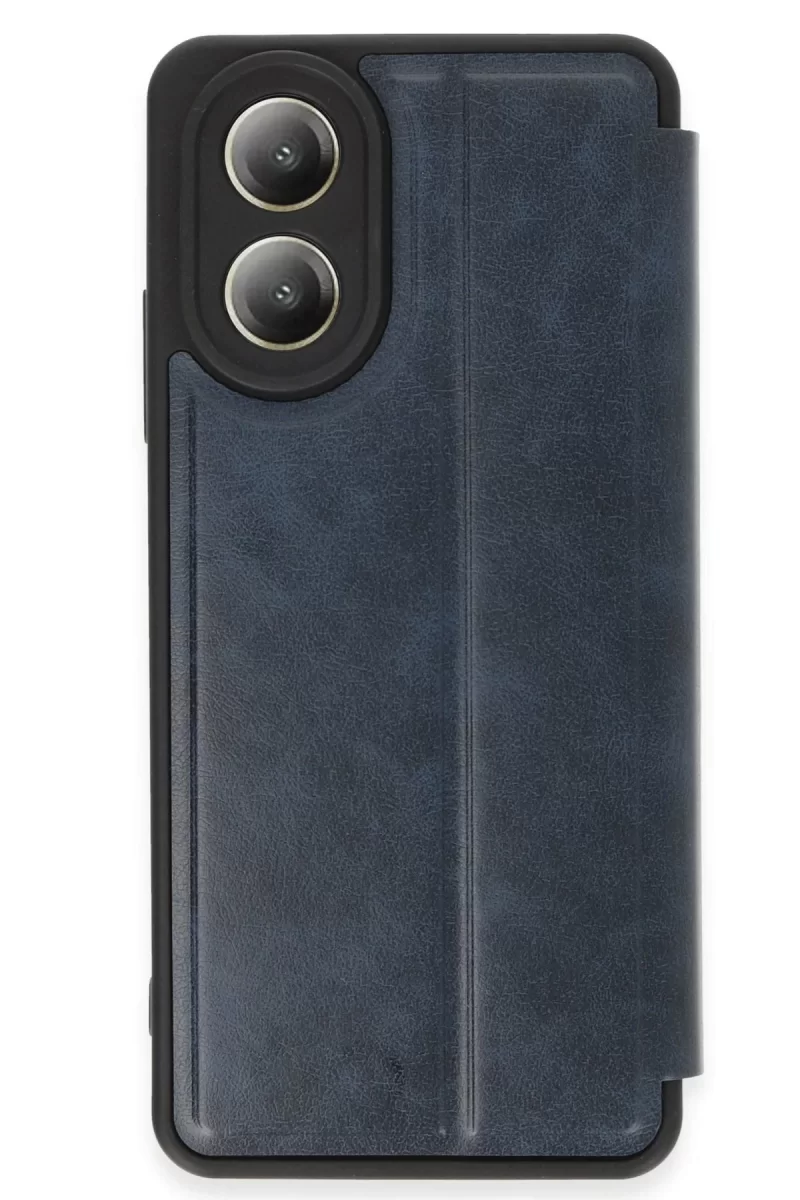 Newface Oppo A38 Kılıf Flip Cover - Lacivert